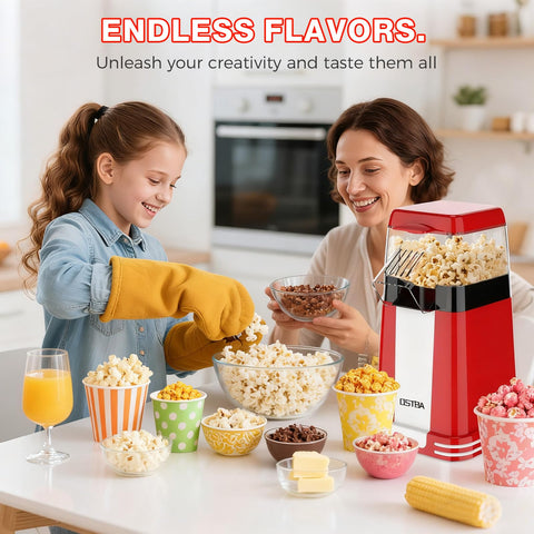 OSTBA popcorn maker gift-ready packaging makes a thoughtful present for popcorn lovers.
