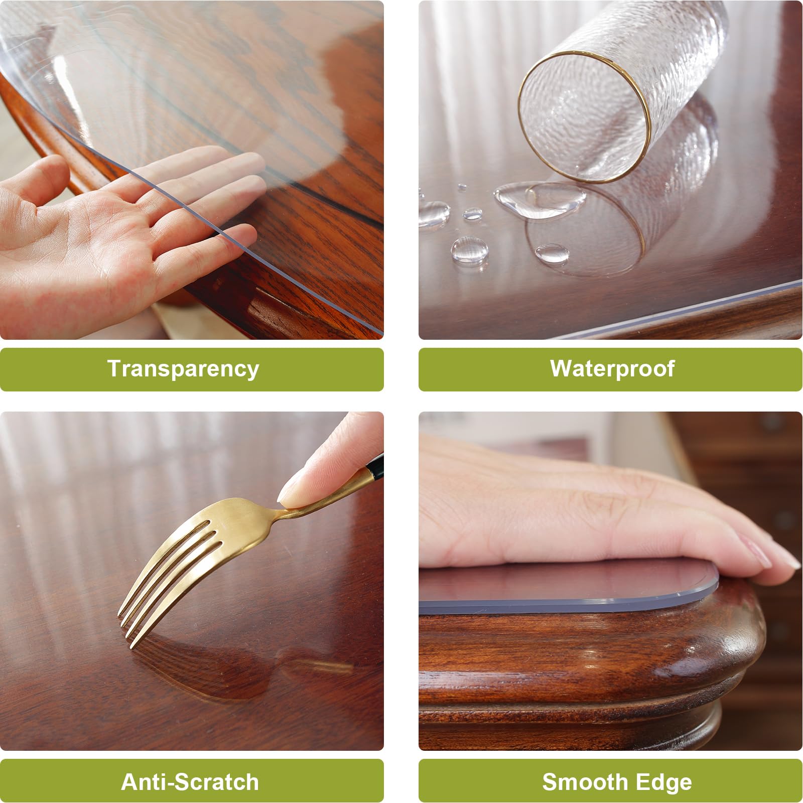 OstepDecor 2mm thick table protector ensuring sturdy protection for meals.