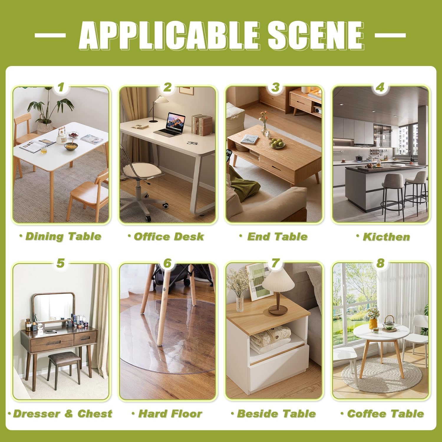 OstepDecor cut-to-fit guide shown for easy customization of shape and size.