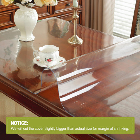 OstepDecor dining table protector for wood surfaces preserves grain while guarding against spills.