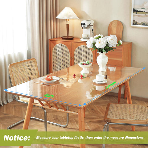OstepDecor heat-resistant cover used on a dining set resists warm spills up to 176F.