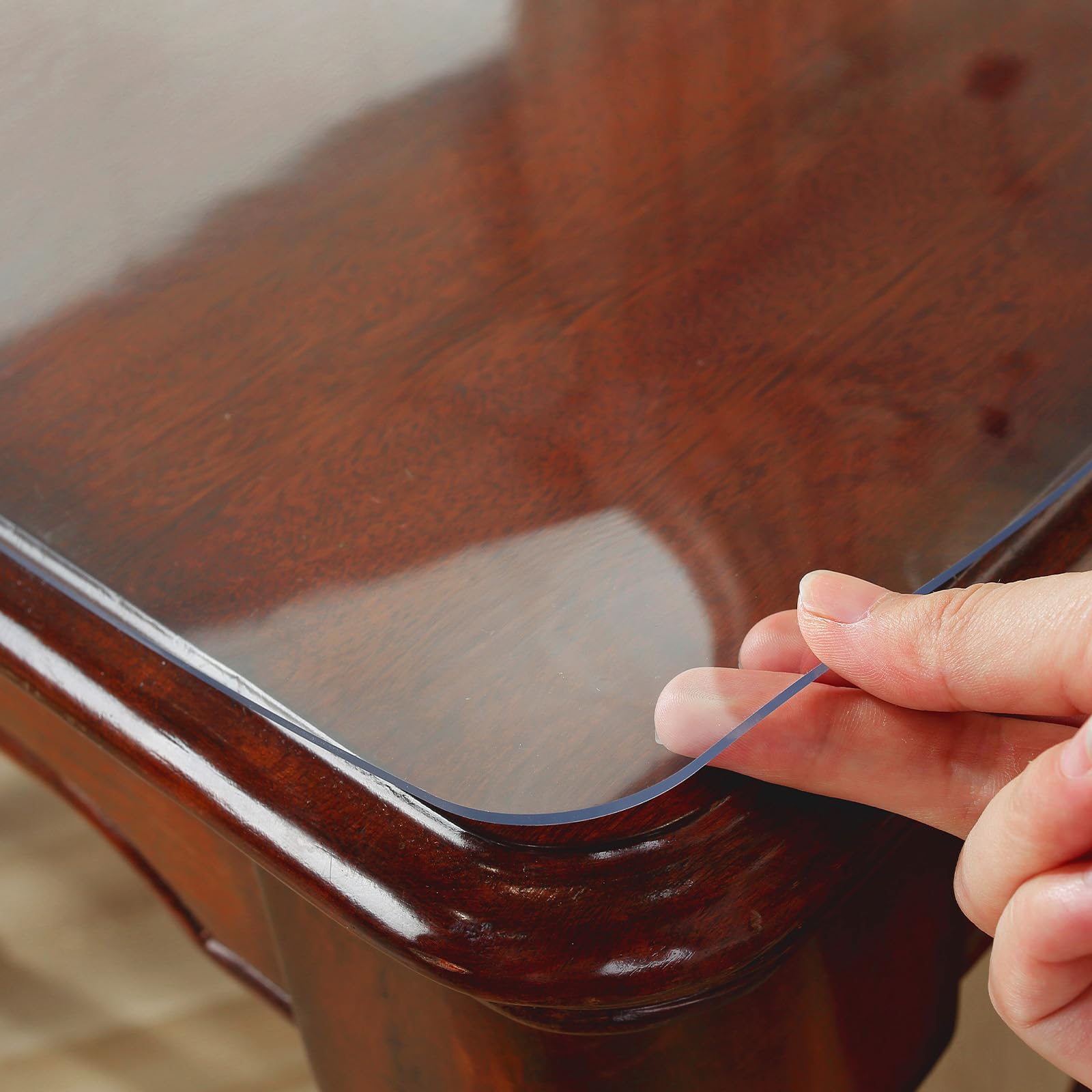 OstepDecor waterproof easy-clean table cover demonstrates quick maintenance after spills.