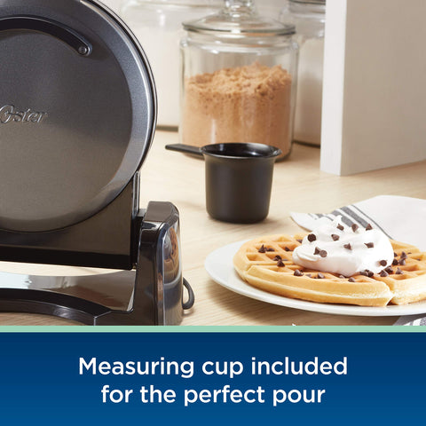 Oster DiamondForce vertical waffle maker nonstick surface enables easy food release