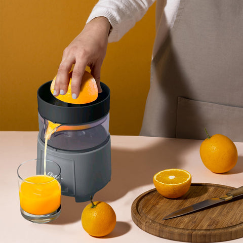 Oster electric citrus juicer kitchen setup ready for everyday citrus tasks.