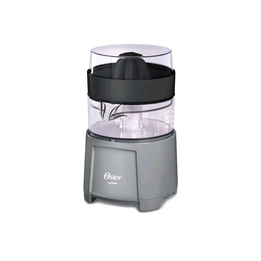 Oster electric citrus juicer reamer detail for efficient squeezing.