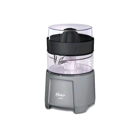 Oster electric citrus juicer reamer detail for efficient squeezing.