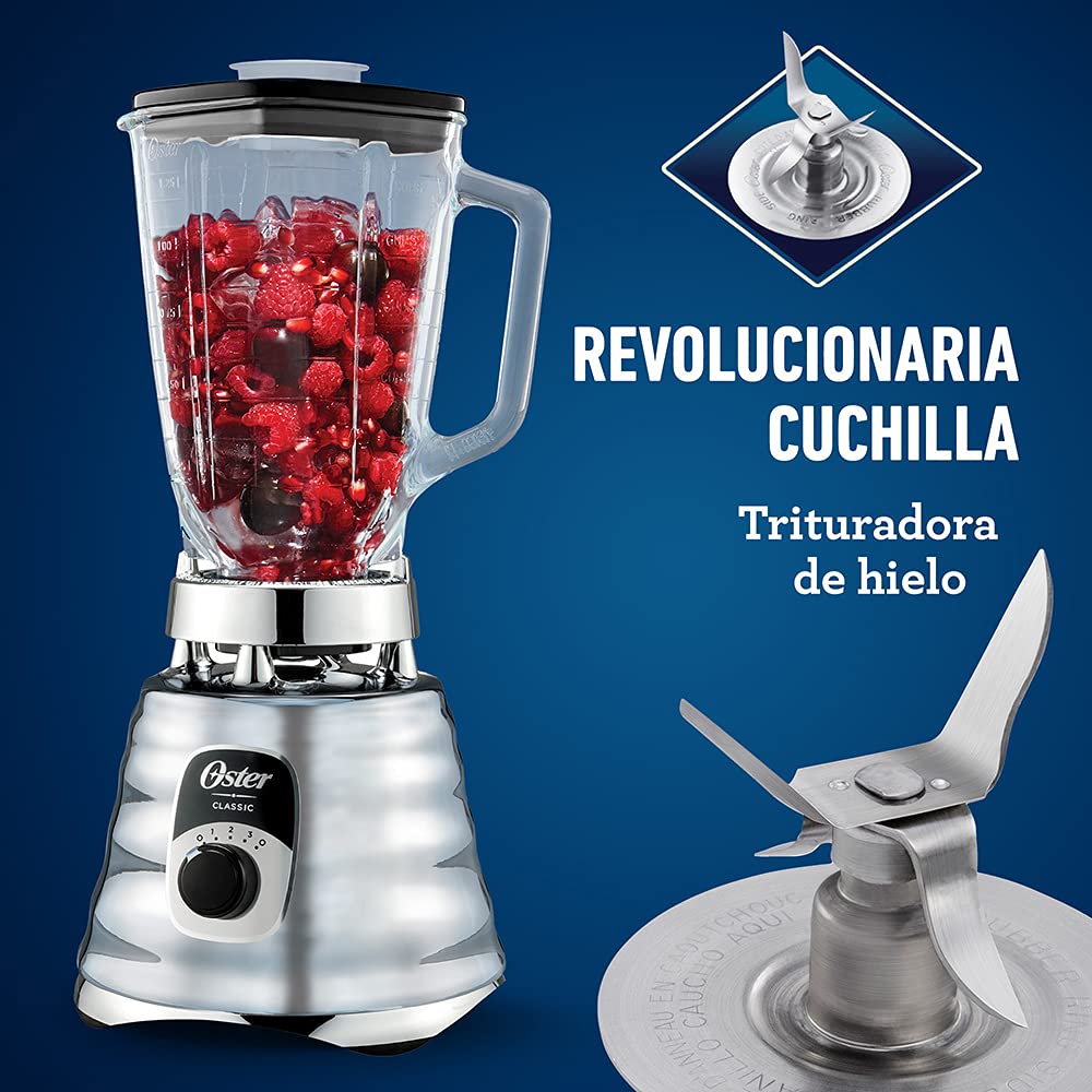 Oster Original 3-Speed Chrome Blender all-metal drive system detail