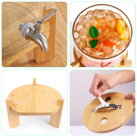 OSXDOL bamboo base providing sturdy support on a table