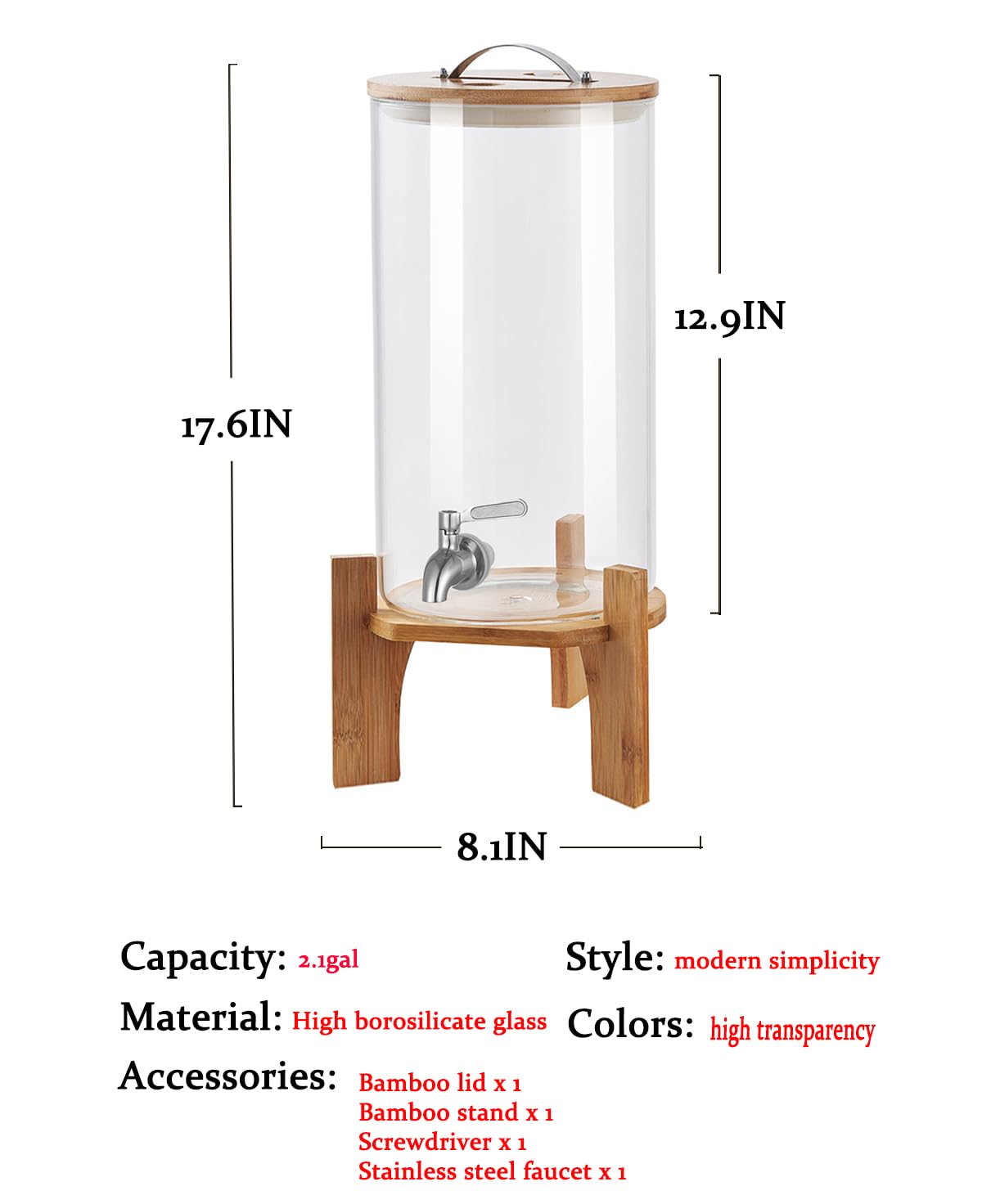 OSXDOL upgraded wooden lid with stainless steel handle