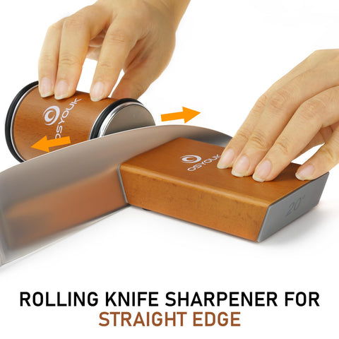 Osyouk magnetic angle system locks blades at 15 or 20 degrees.