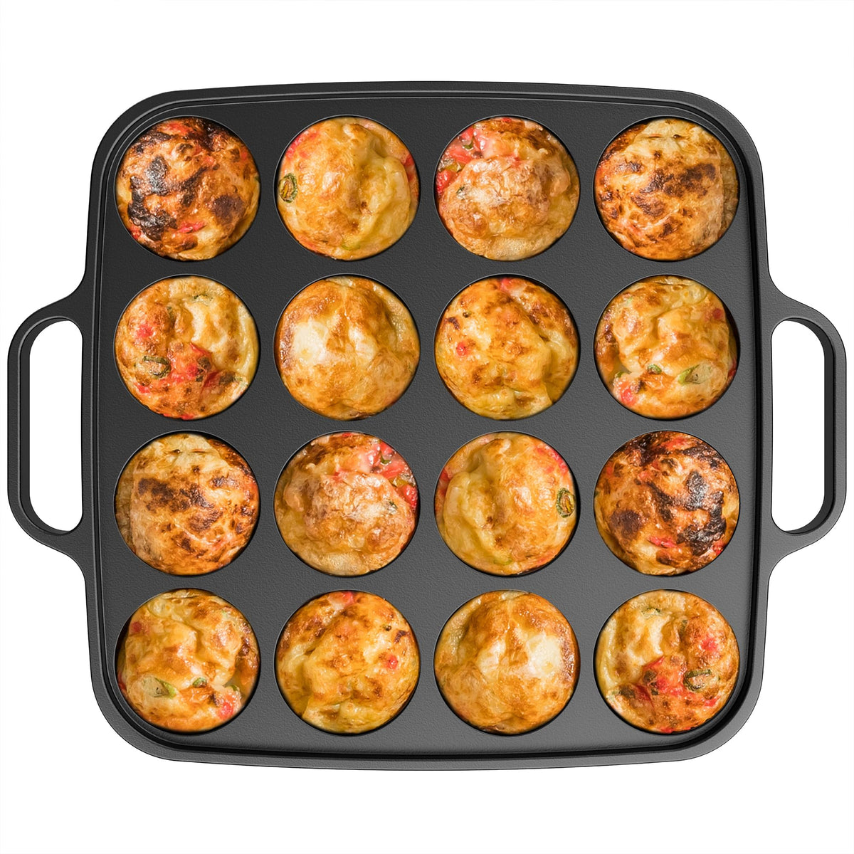 Otafuku takoyaki plate 16 holes for quick, even-cooking batches.