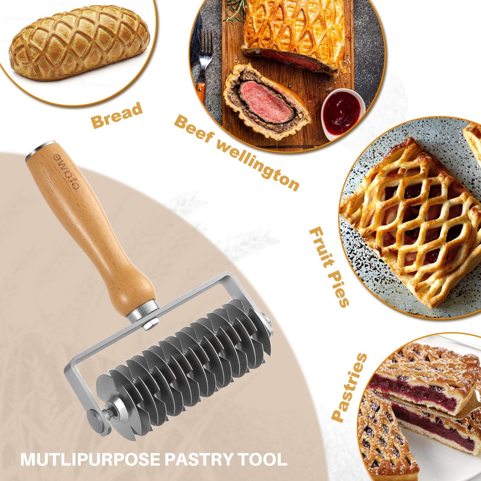 Otawe dishwasher-safe pastry roller for quick cleanup after baking.