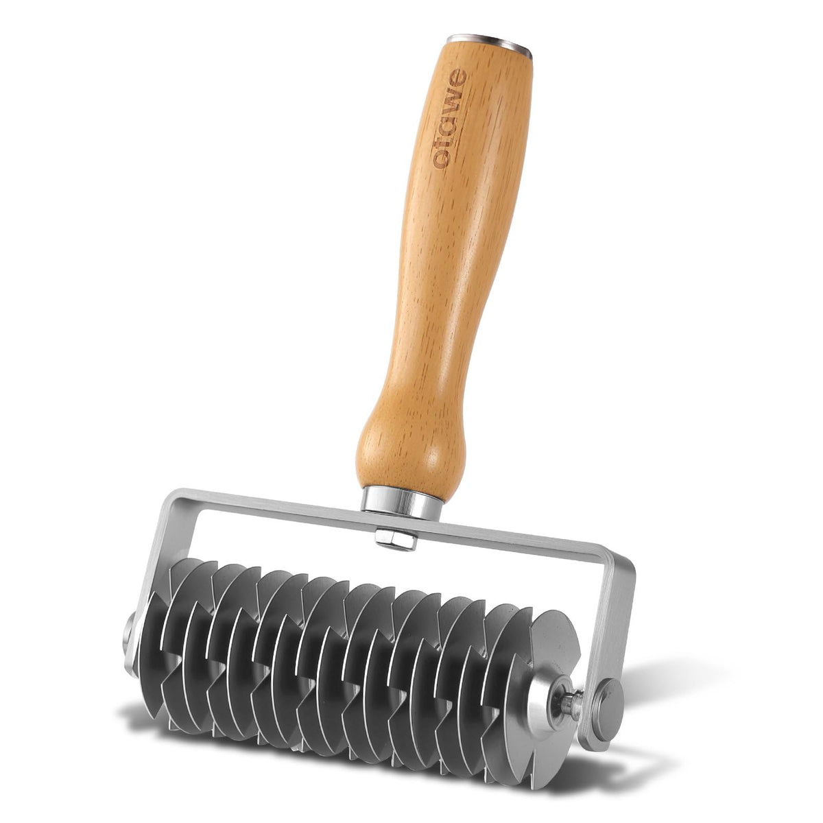 Otawe lattice pastry cutter roller creates a perfect pie lattice pattern.