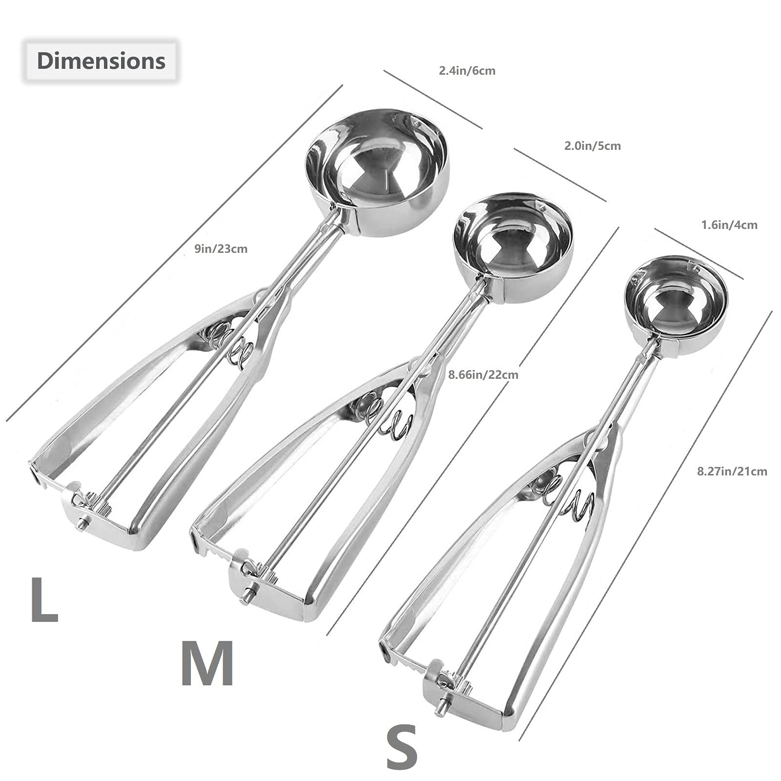 OTEHETOT trigger-release scoop handle with comfortable grip for effortless portioning.