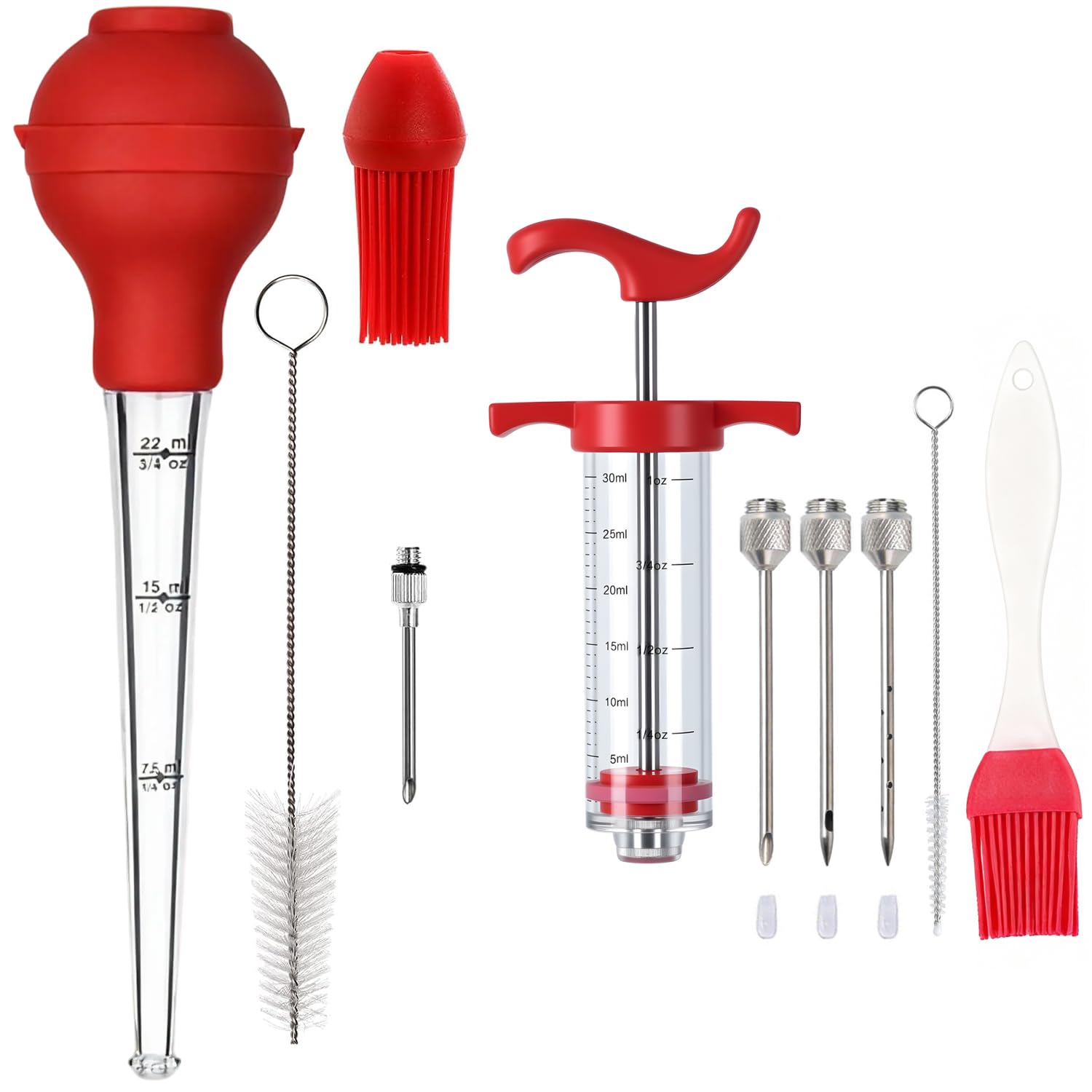 Otempo turkey baster syringe kit for precise marinade injection and basting.
