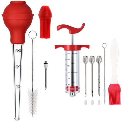 Otempo turkey baster syringe kit for precise marinade injection and basting.