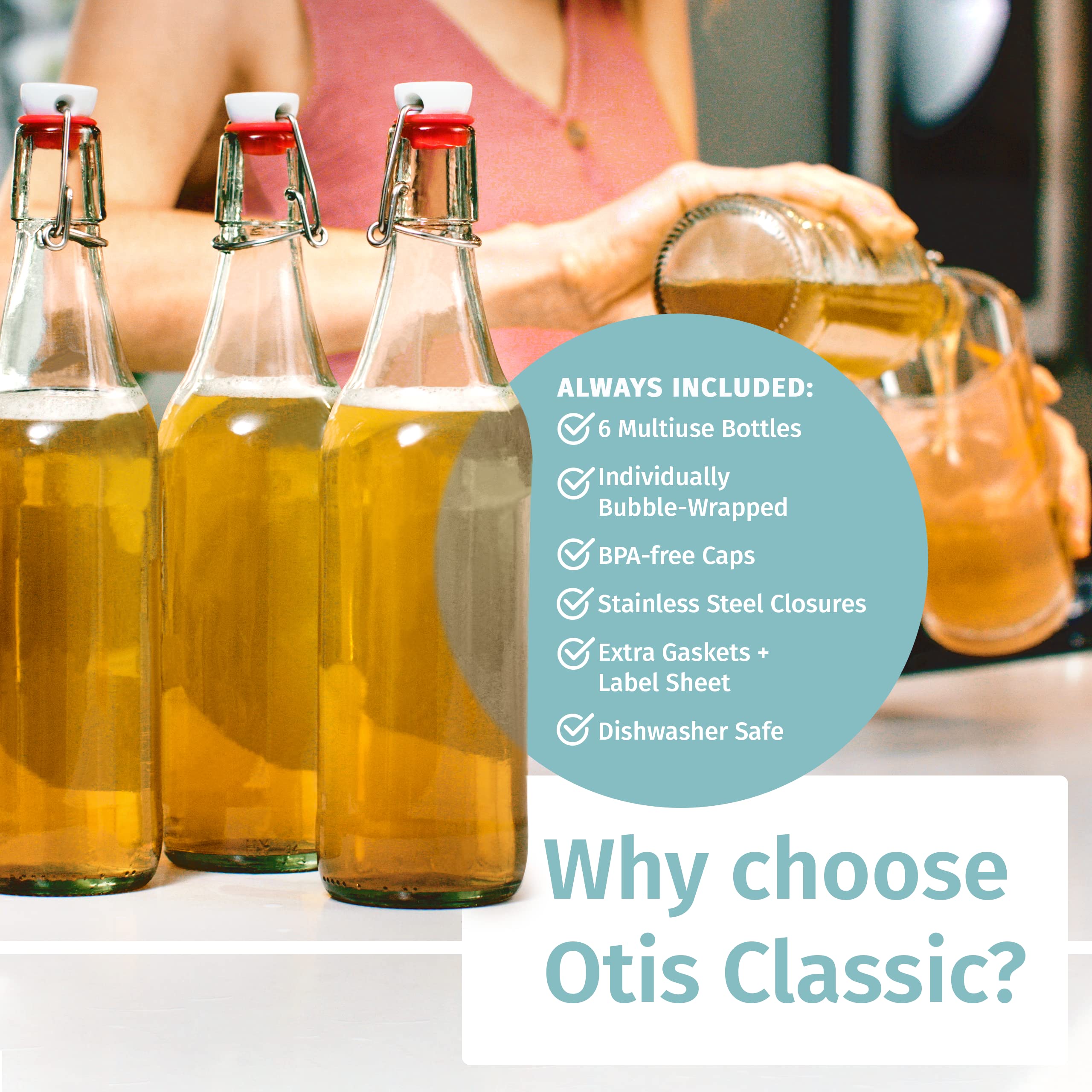Otis Classic six-pack bottles safely packaged with dividers