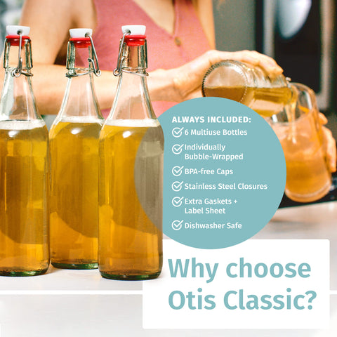 Otis Classic six-pack bottles safely packaged with dividers