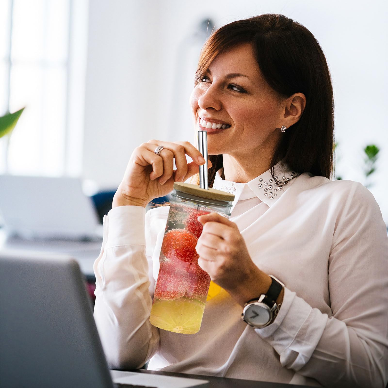 OTOB 24oz tumblers fit most cup holders for on-the-go sipping.