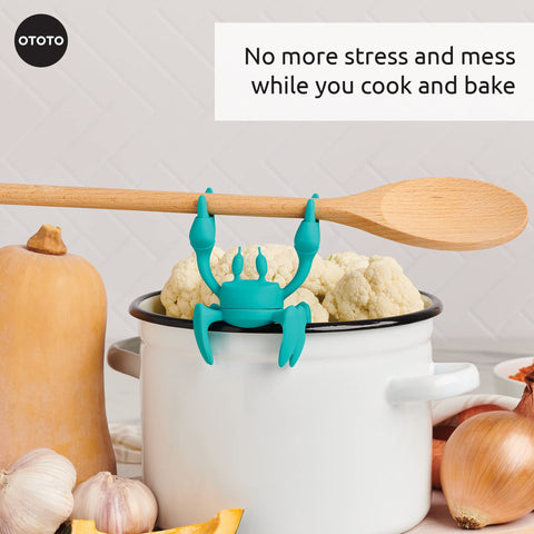 OTOTO Aqua the Crab BPA-free dishwasher-safe for easy cleanup.