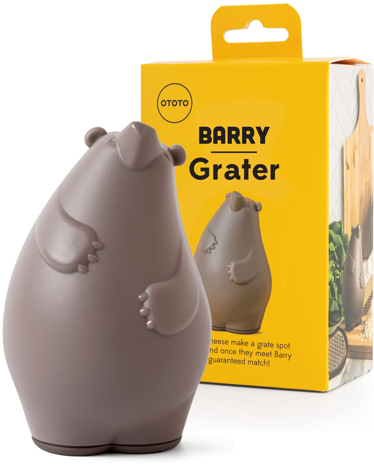 OTOTO Barry the Bear Grater front view shows a cute, compact kitchen helper for easy shredding.