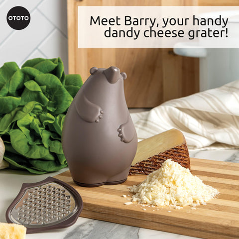 OTOTO Barry the Bear Grater is kid-friendly, encouraging safe, fun kitchen participation.