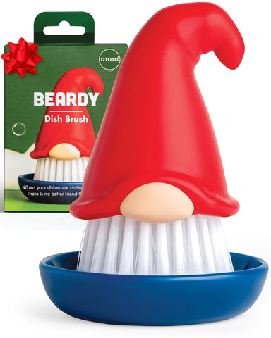 OTOTO Beardy Gnome dish brush for tough scrubbing on pots and pans