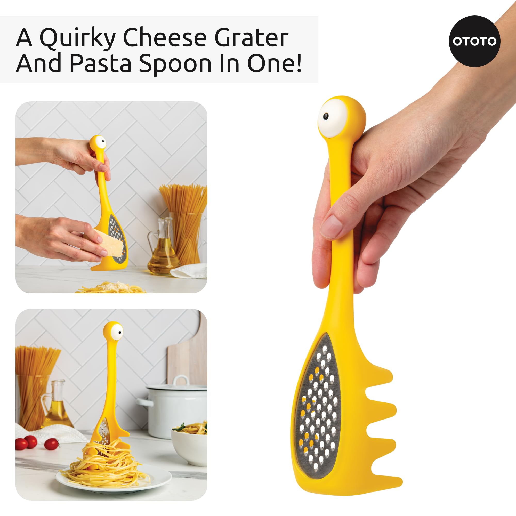 OTOTO BPA-free kitchen gadget supports safe cheese grating and cooking prep.