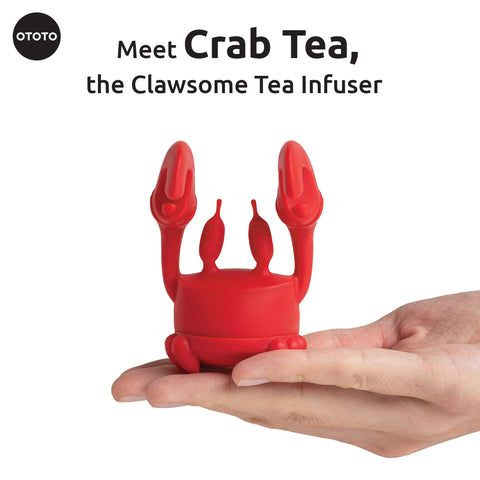 OTOTO Crab Tea Infuser for loose tea brewing powdered blends confidently