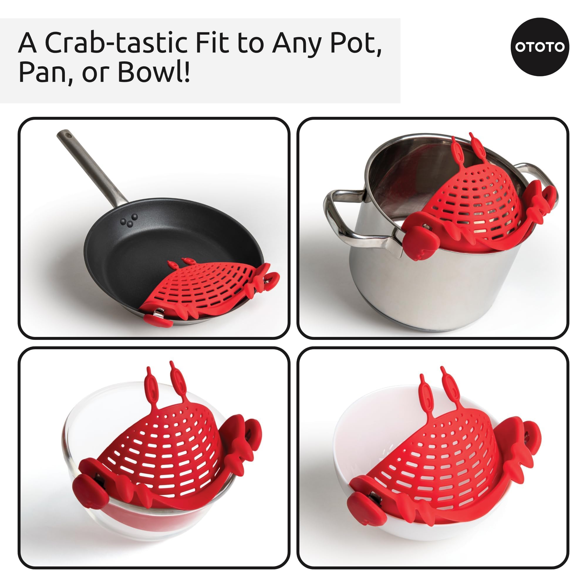 OTOTO Crabby folded for compact storage in a busy kitchen.