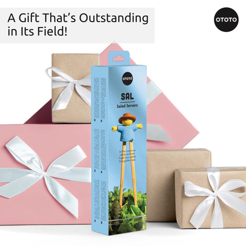 OTOTO farmhouse charm salad serving blue enhances table presentation