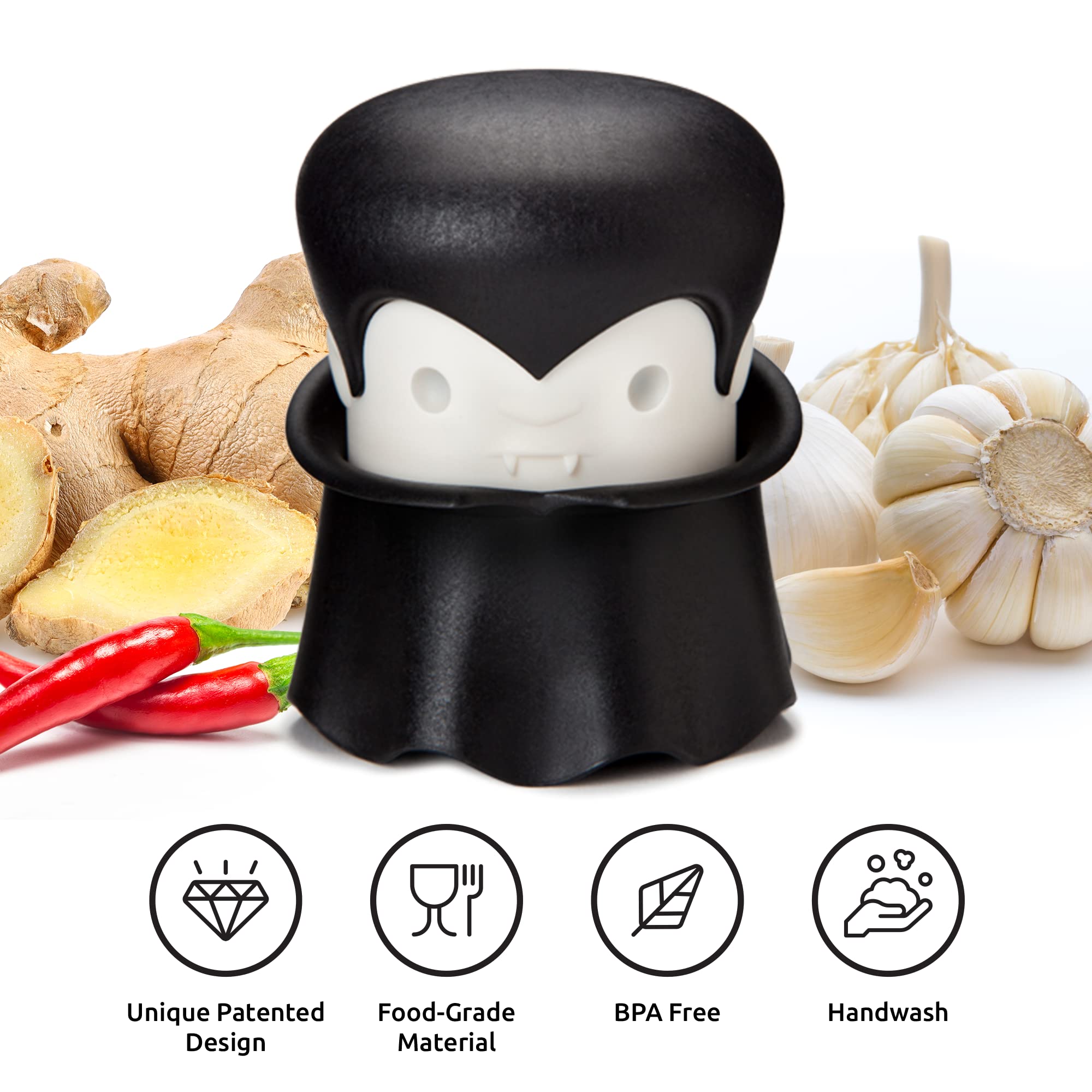 OTOTO Gracula garlic mincer for ginger and nuts thanks to versatile design