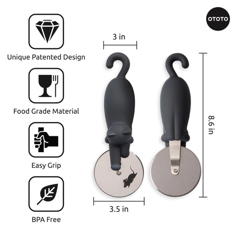 OTOTO Kitty Cut makes a thoughtful gift for pizza lovers and cat enthusiasts.