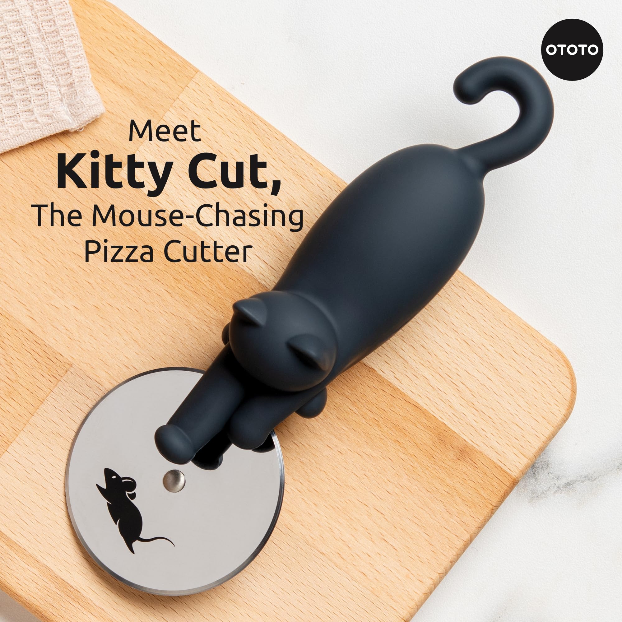OTOTO Kitty Cut stainless steel blade delivers clean, quick cuts every time.