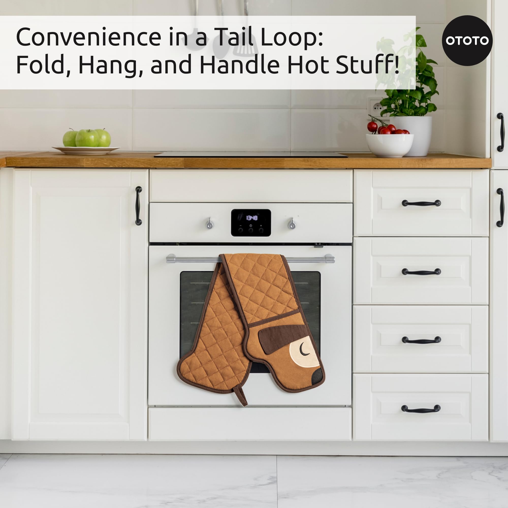 OTOTO machine-washable mitts simplify cleaning after cooking sessions