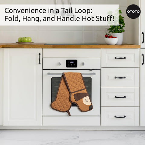 OTOTO machine-washable mitts simplify cleaning after cooking sessions