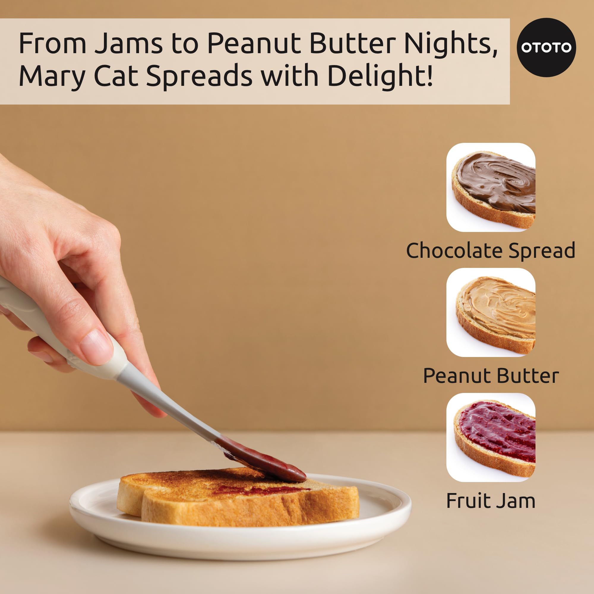 OTOTO Mary Cat is BPA-free and 100 percent food-safe for daily use