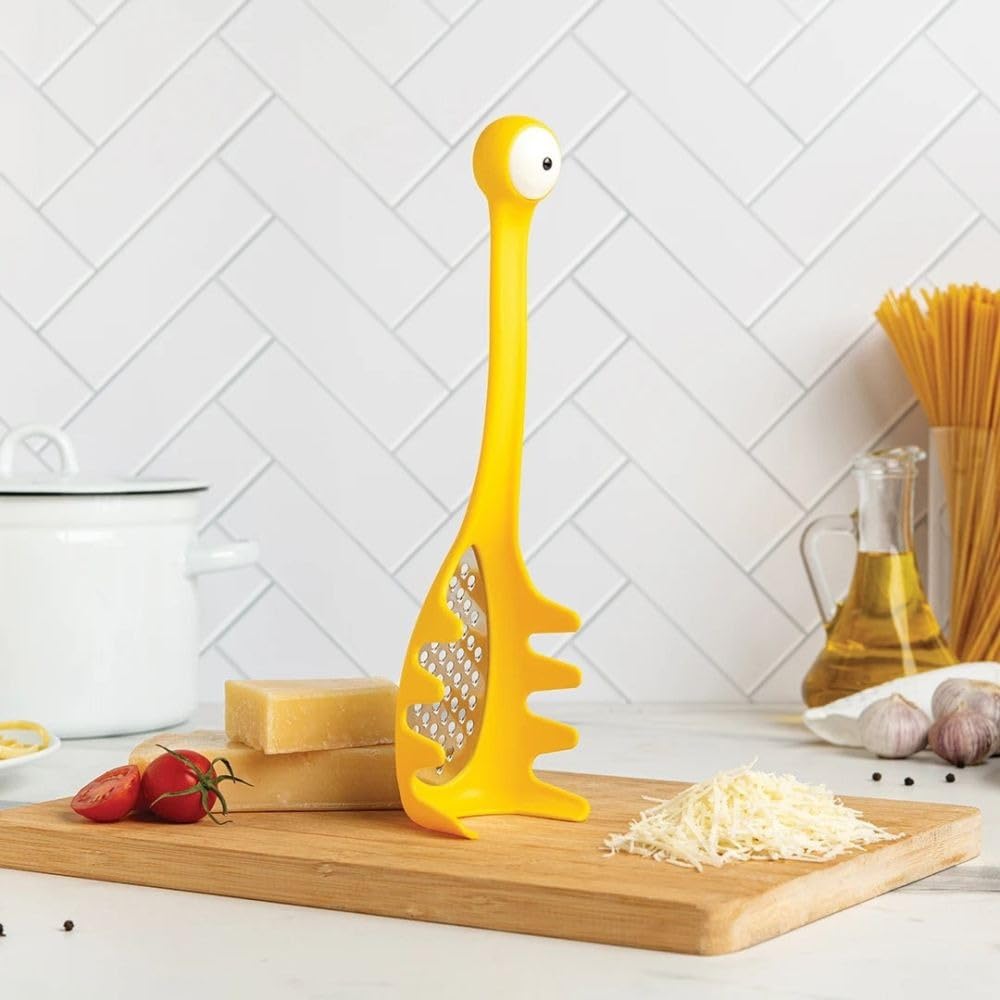 OTOTO monster-eye handle pasta spoon adds playful serving and conversation starter.