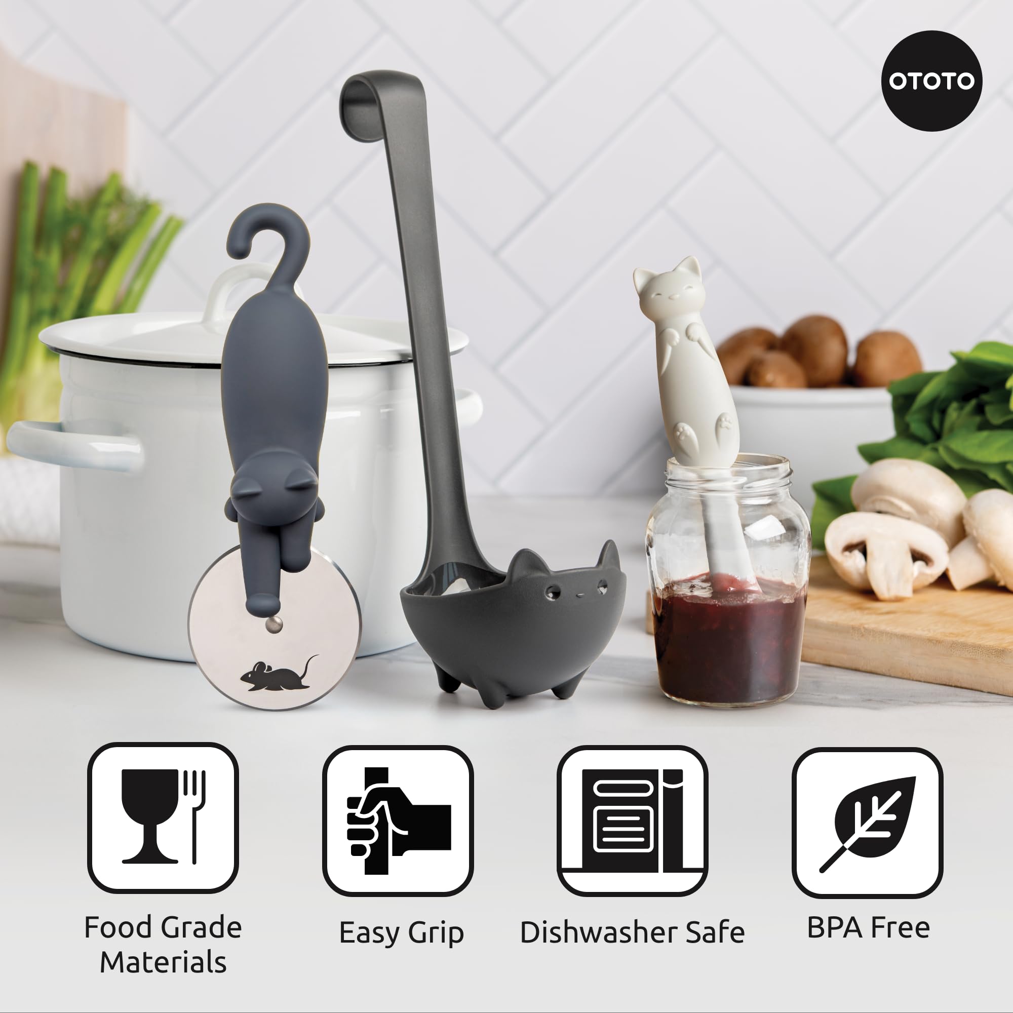 OTOTO Muscateers BPA-free-durable-tools ensure safe, long-lasting use for slicing, stirring, and scraping.