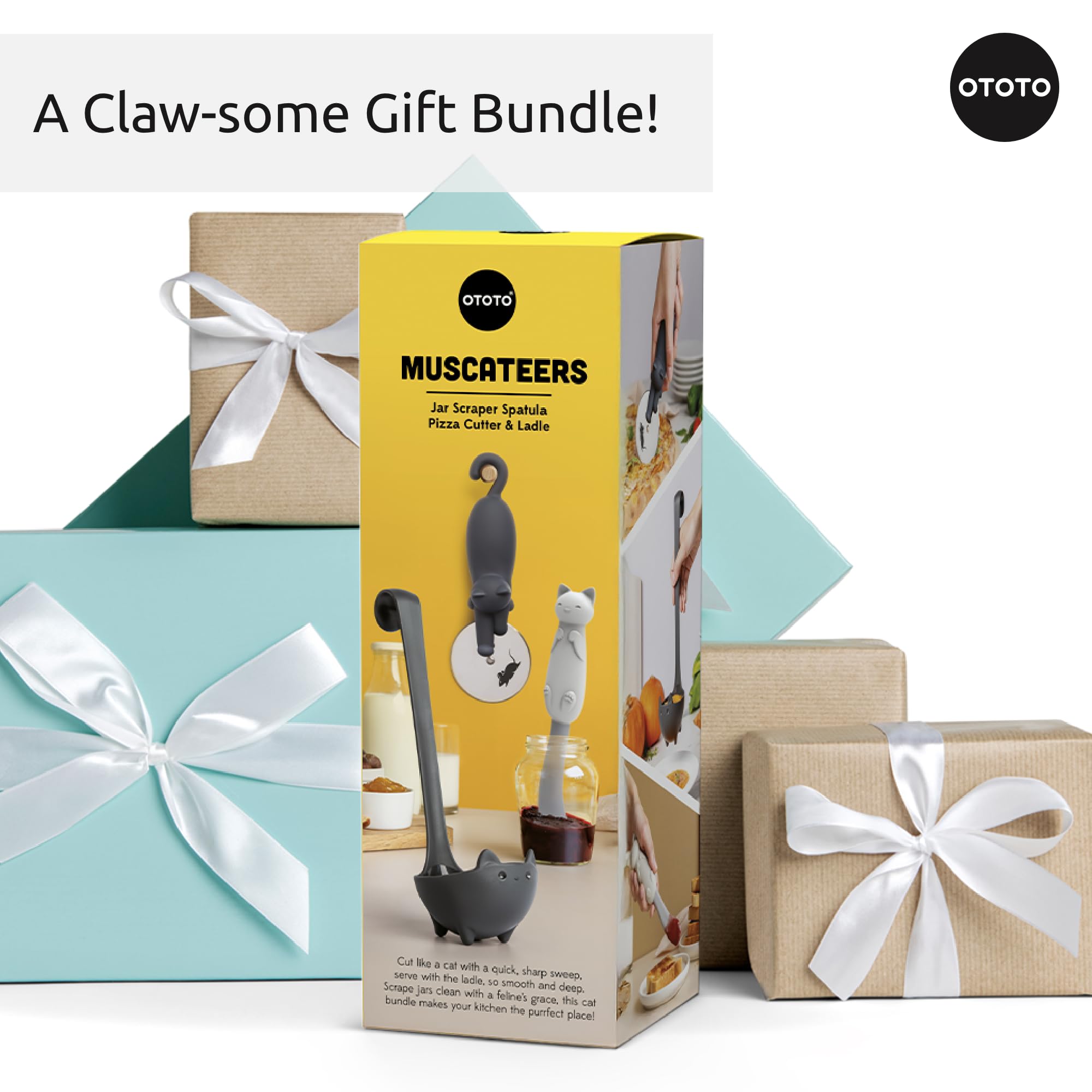 OTOTO Muscateers easy-clean kitchen tools simplify washing after cooking sessions.