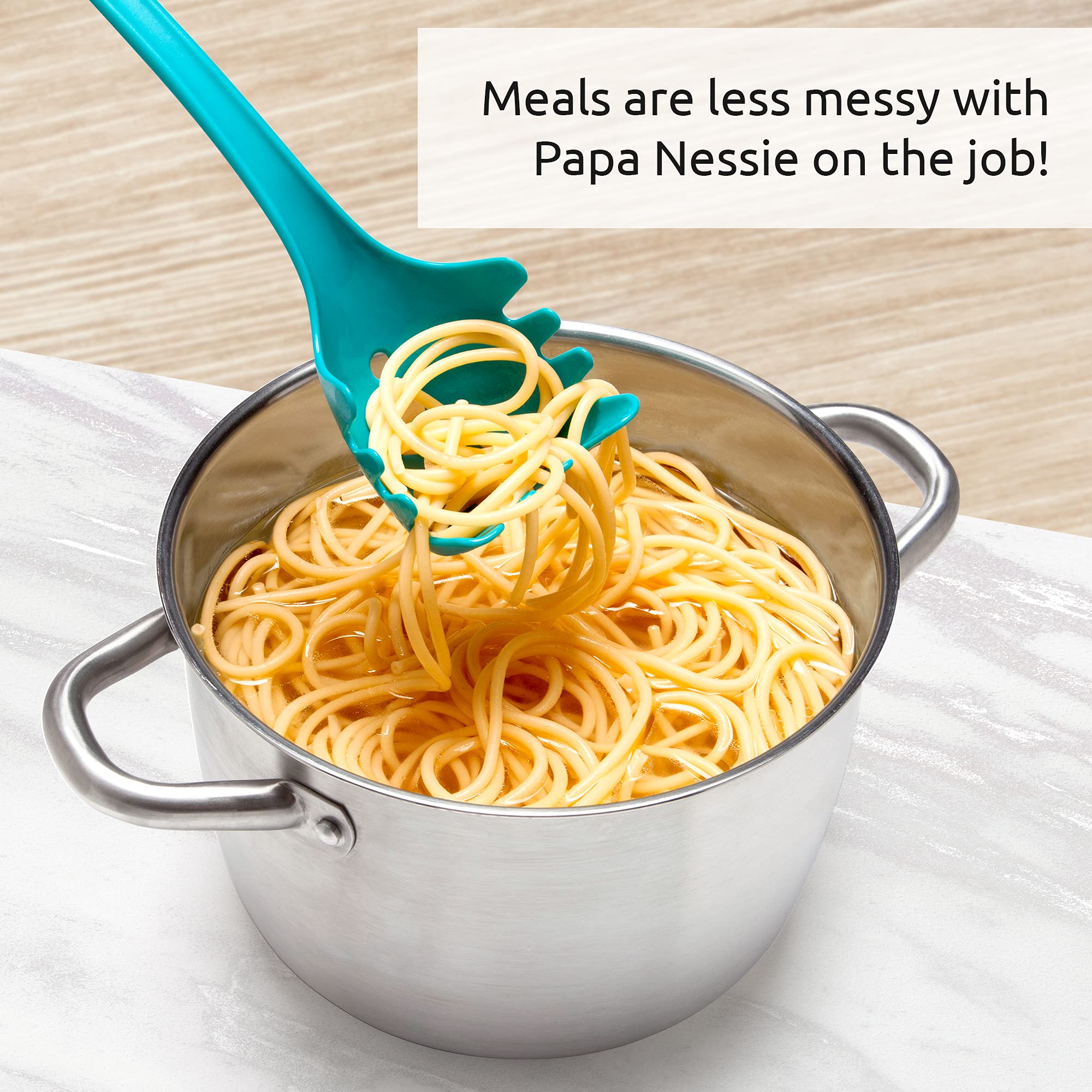 OTOTO Nessie heat-resistant pasta spoon for stovetop use