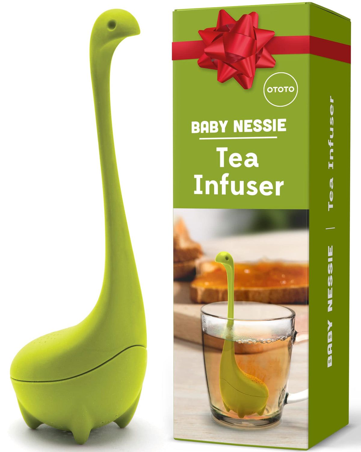 OTOTO Nessie tea infuser in cup delivers flavorful steep