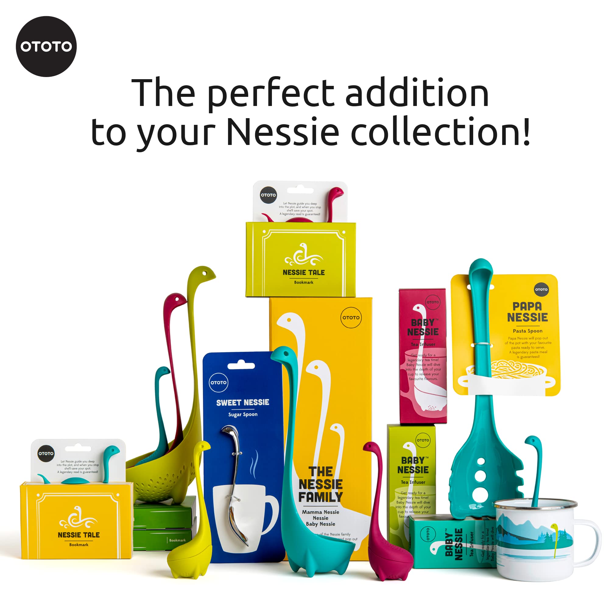 OTOTO Nessie silicone infuser fits most cups and brewing sizes