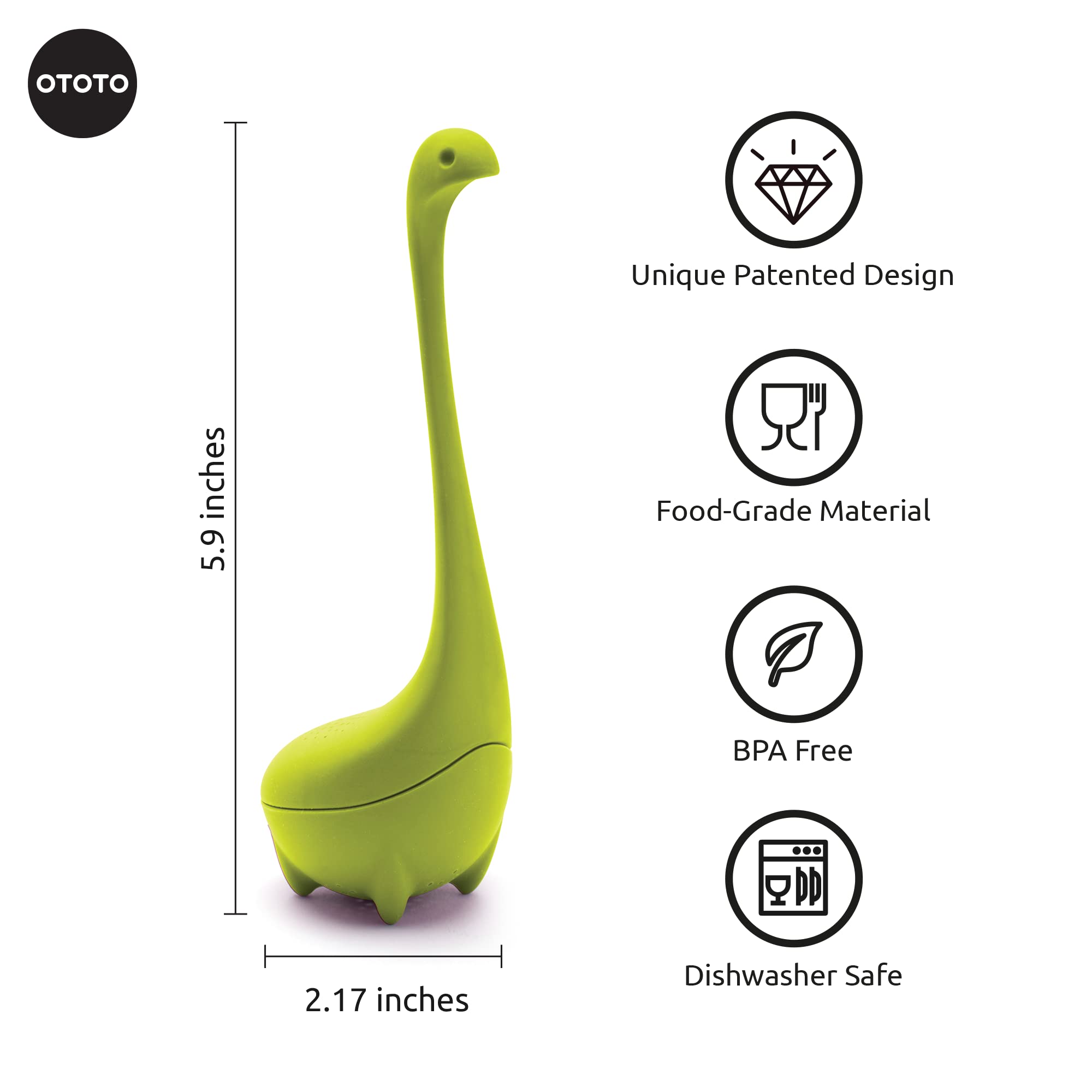 OTOTO Nessie tea strainer ball suits loose leaf tea