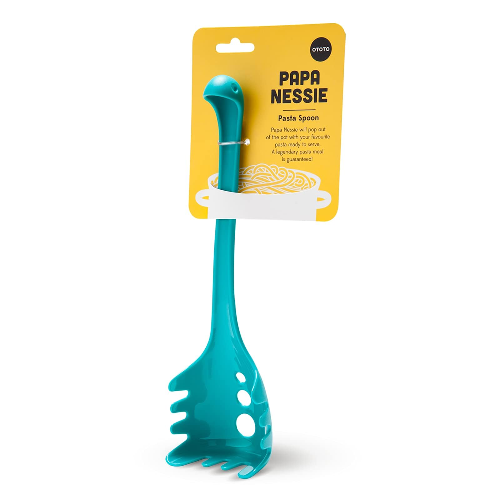 OTOTO Papa Nessie pasta spoon for mess-free noodles and playful serving