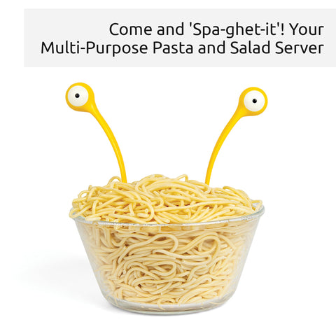 OTOTO Pasta Monsters set in a multi-use kitchen scene for salads and pasta.