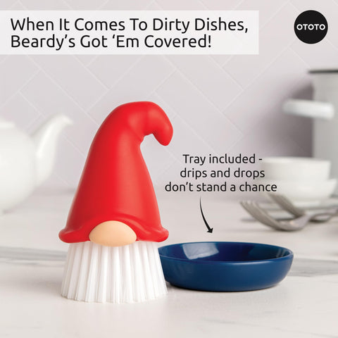 OTOTO Beardy Gnome quirky gift for elevating daily dishwashing