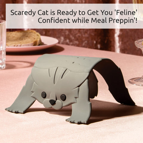 OTOTO Scaredy Cat coaster-trivet doubles as decor while protecting surfaces