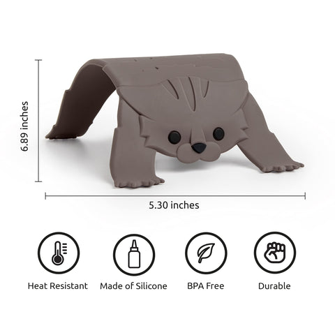 OTOTO Scaredy Cat hot-pot-holder in silicone for safe pot placement