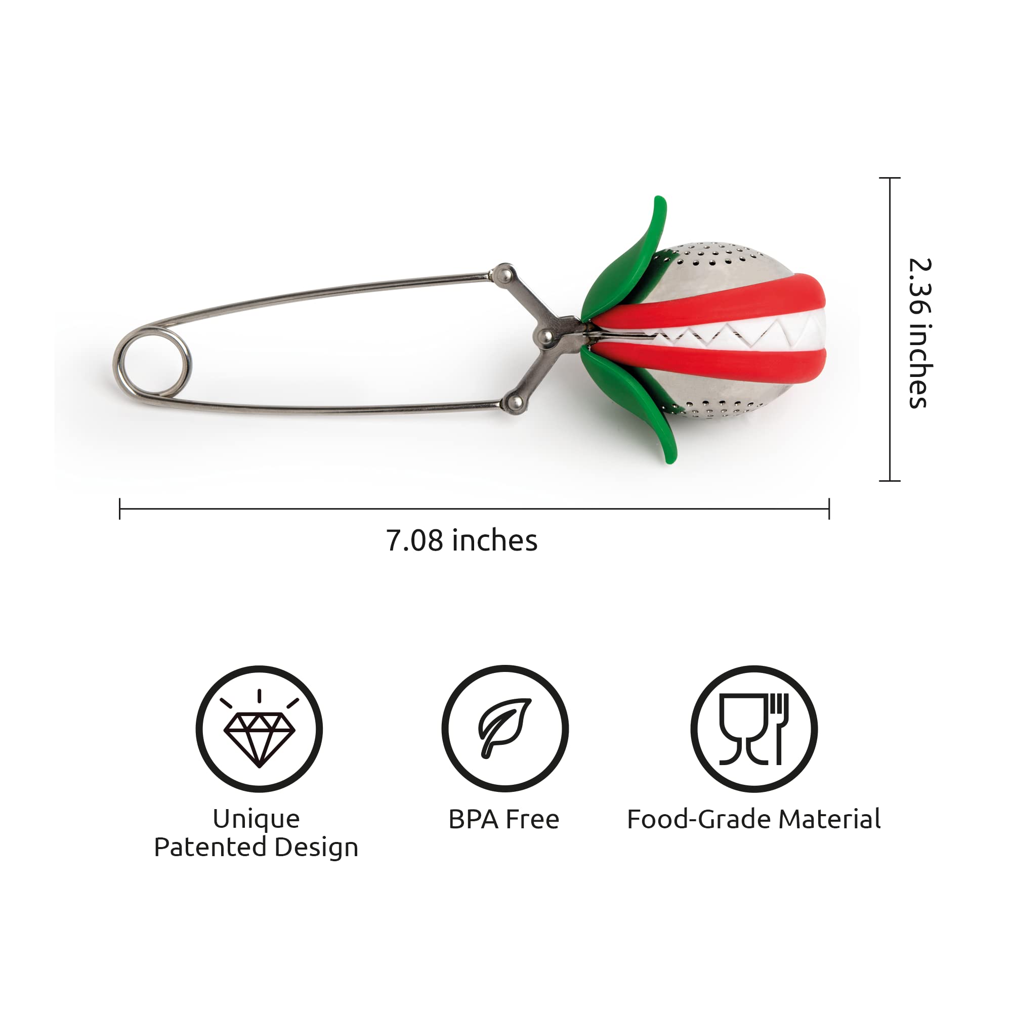 OTOTO Tea Trap in a cup brewing aroma-rich tea quickly.